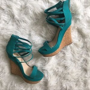 teal heal wedges